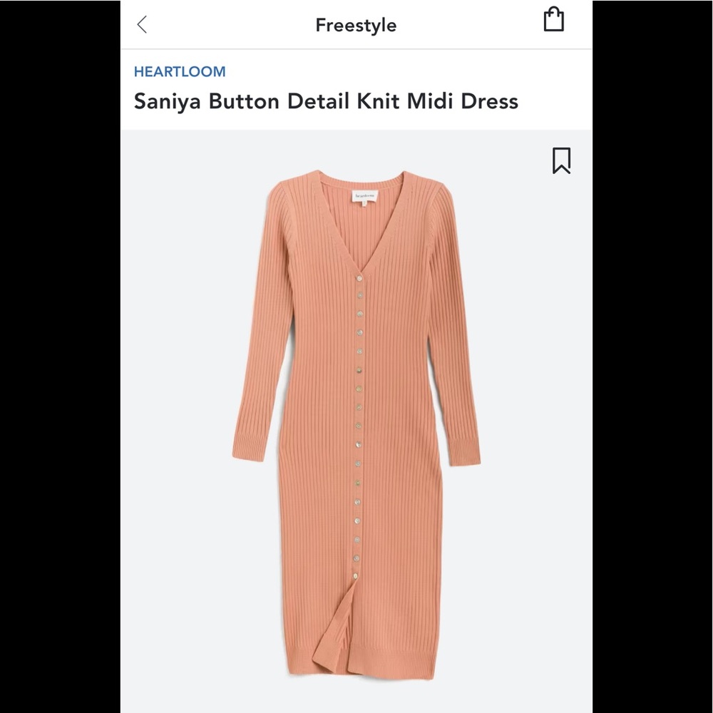 Saniya Button Detail Knit Midi Dress from Stitch Fix